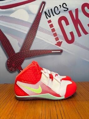 Nike Zoom Javelin Elite 3 Track Shoes Mens Size 10 Crimson Lime Blast FZ9626-100